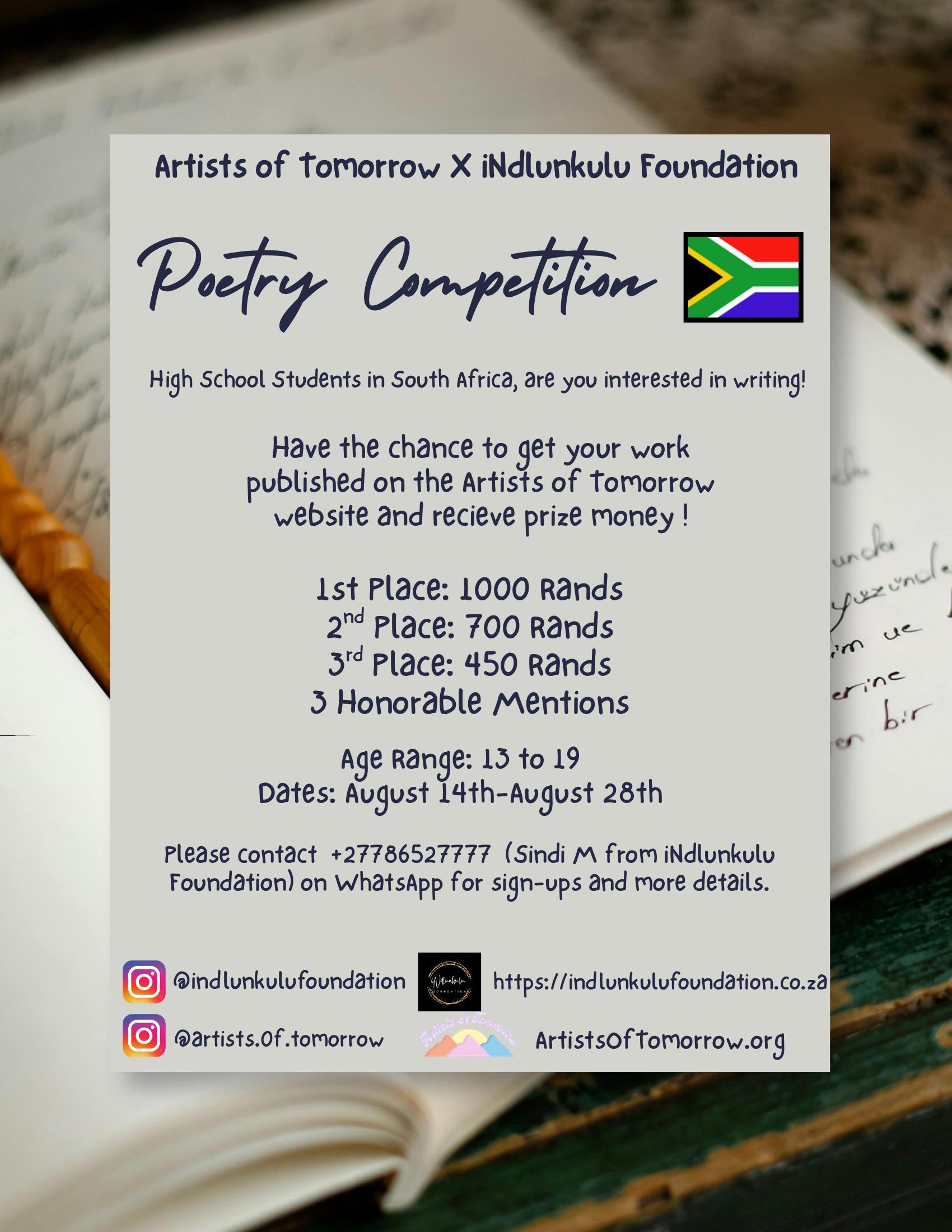 Poetry Competition poster